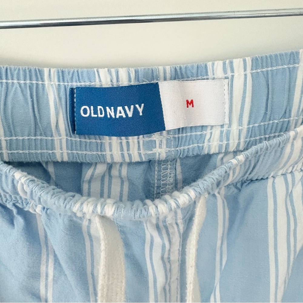 Old Navy Blue Striped Pajama Bottoms Medium - Picture 2 of 5
